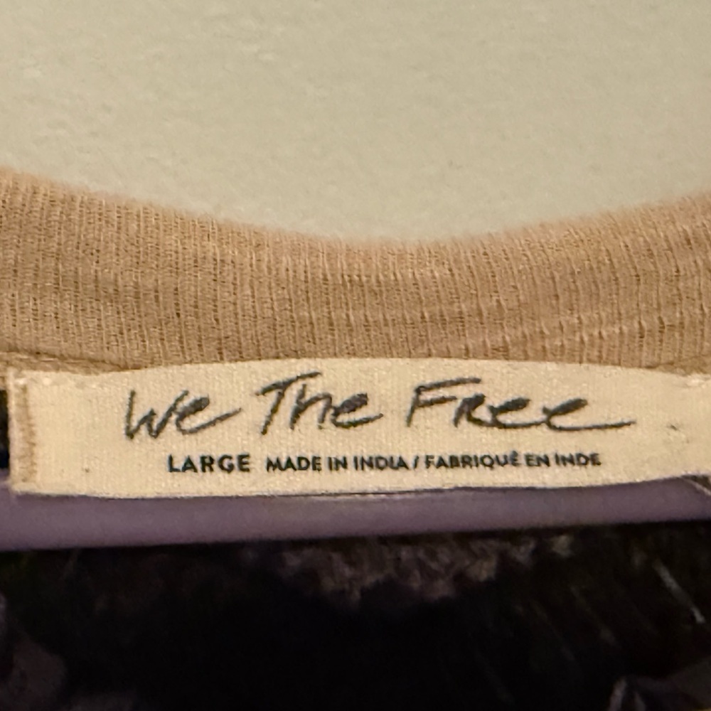 Free People We The Free Spring Bound Crochet Panel Shirt - Picture 8 of 8
